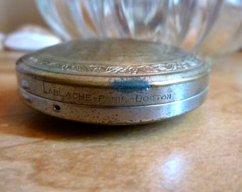 LABLACHE-PARIS-BOSTON Circa 1924 Powder and Rouge Compact Still Intact Super Rare Antique