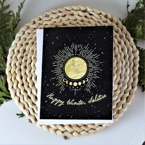 Happy Winter Solstice Card | Winter Greeting Card | Holiday Card | Love and Light Card | Winter Solstice Celebration | Non-Traditional Card