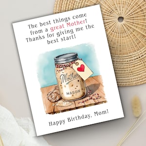 Carte d'anniversaire drôle de démarreur de levain pour la mère de fils ou de fille carte de jeu de mots ferme Homesteading à mon époque de pain au levain gourmet
