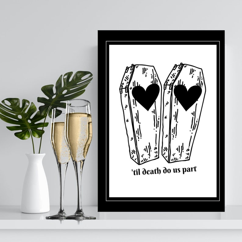 Goth Happy Anniversary Card Printable Anniversary Card - Etsy Canada