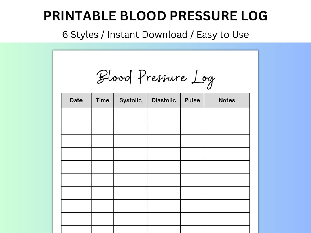 Blood Pressure Sheet, Blood Pressure Log, Medical Binder, Medical Tracker, Medical Printable, Blood Pressure Chart, Caregiver Log, Wellness - Etsy blood-pressure-sheet-blood-pressure-log-medical-binder-medical-tracker-medical-printable-blood-pressure-chart-caregiver-log-wellness-etsy