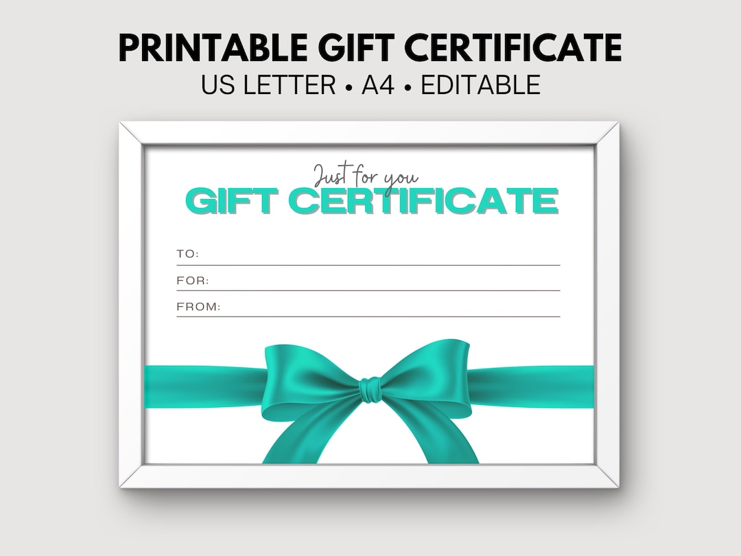 Image 7 for Custom Gift Certificate Template