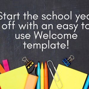 Editable Back to School Classroom Welcome Flyer DIY Flyer Meet the ...