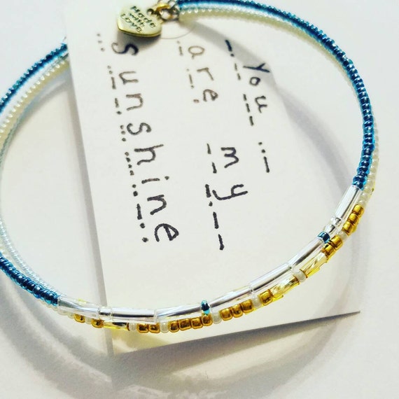 morse code bracelets etsy