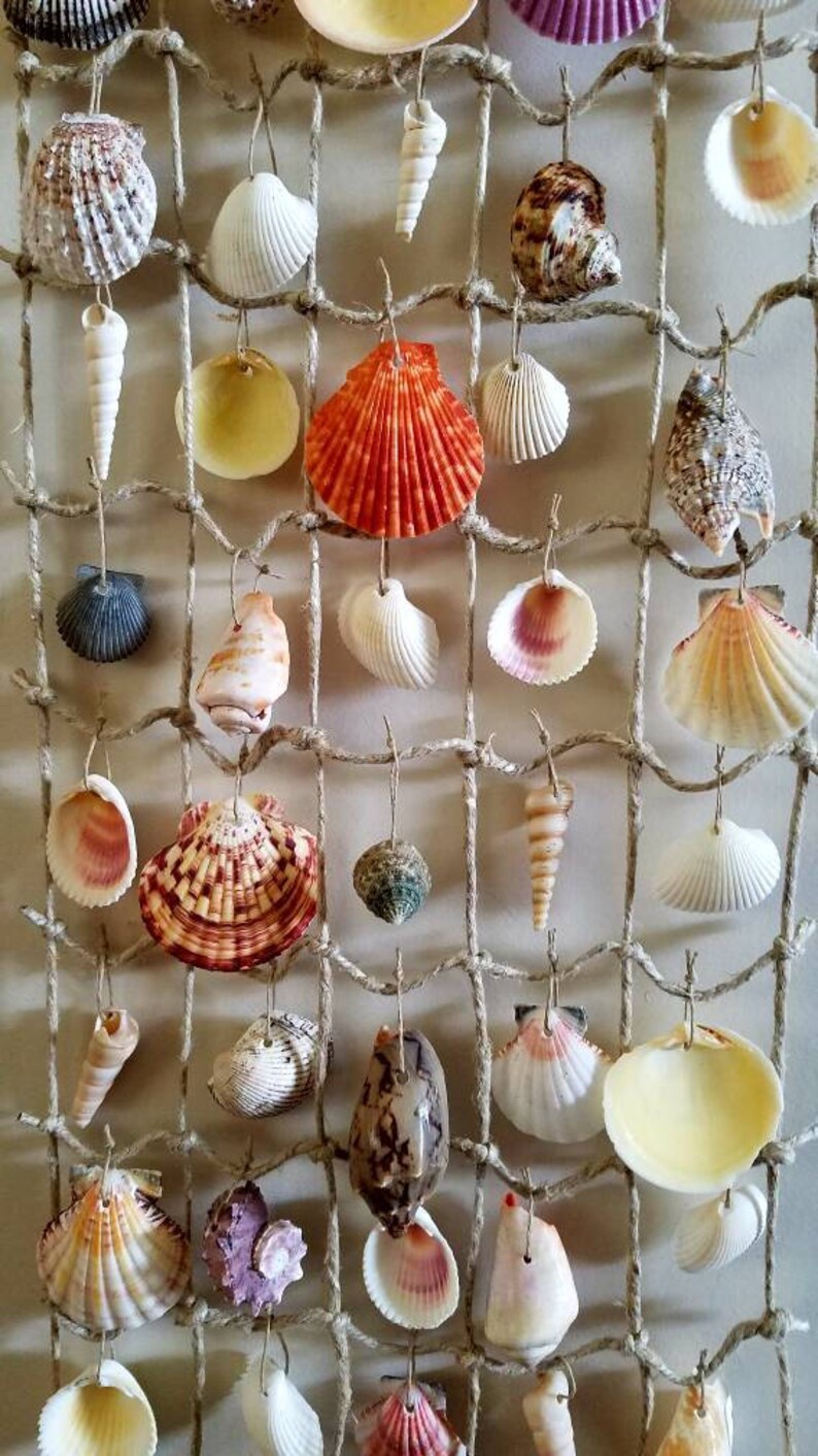 Sea Shell Wall Decoration Wall decor palm tree Shell art Etsy