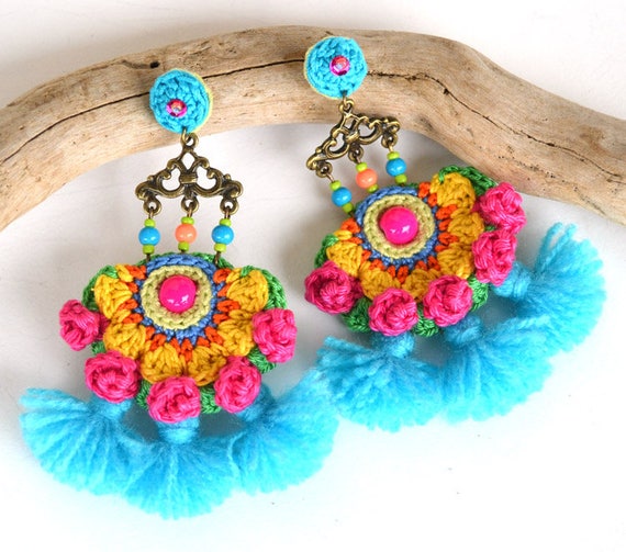 Hippie boho hotsell earrings