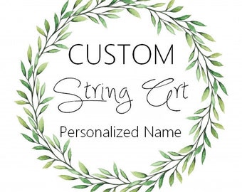 Personalized Name String Art *Deposit*