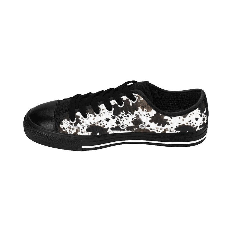 Fashion Sneakers,Cow Print Shoes,Shoes For Men Eisuke Cow Print White Brown Designer Men/'s Low Top Running Sneakers Shoes US Size: 7-14