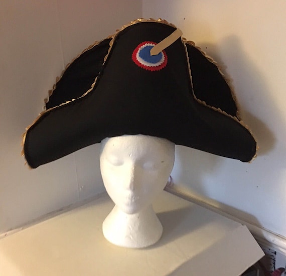 Colonial soldier hat javert hat theatre costume les | Etsy