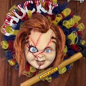 Chucky Halloween wreath