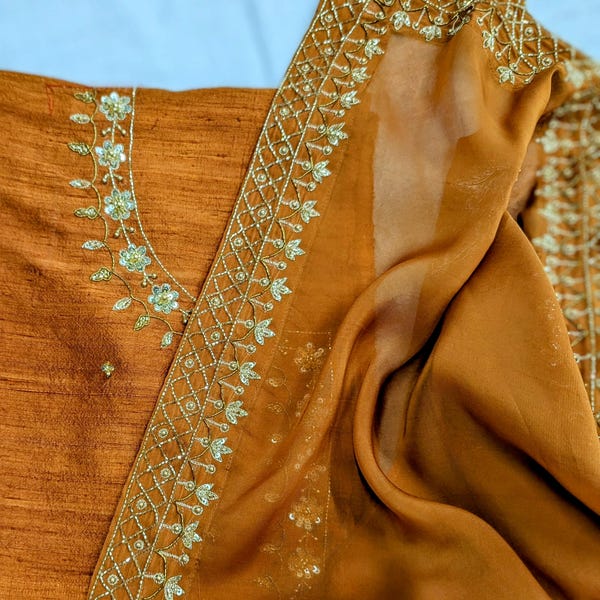 Rust Blouse - Etsy
