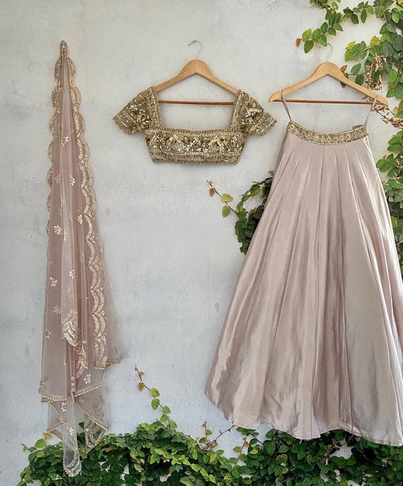 Blush lengha sale