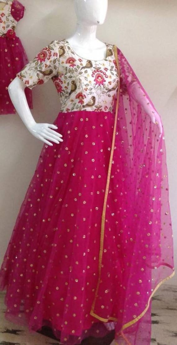 sequin anarkali