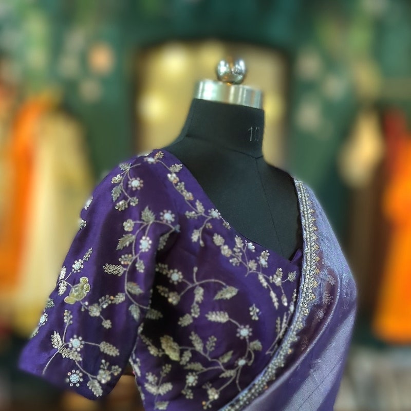 Women Teal Organza Silk Saree With UnStiched Blouse