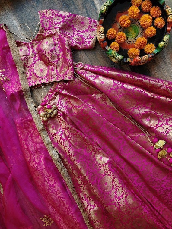 Buy Red Brocade Skirt for Women Online from India's Luxury Designers 2024