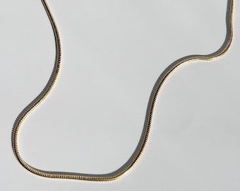 2mm Gold Snake Chain 20" Accent Chain Layering Necklace