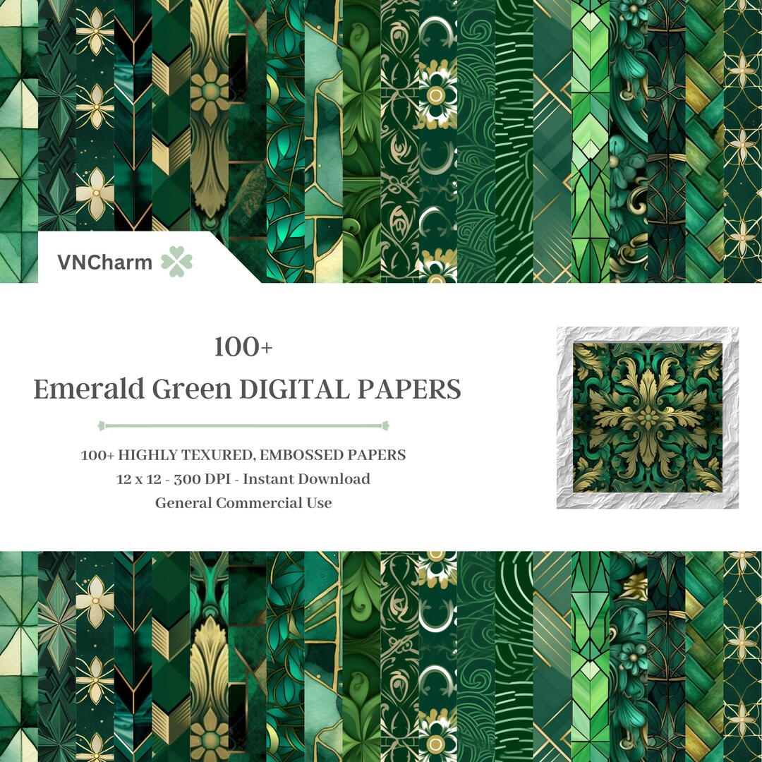 Emerald Green Cardstock Paper