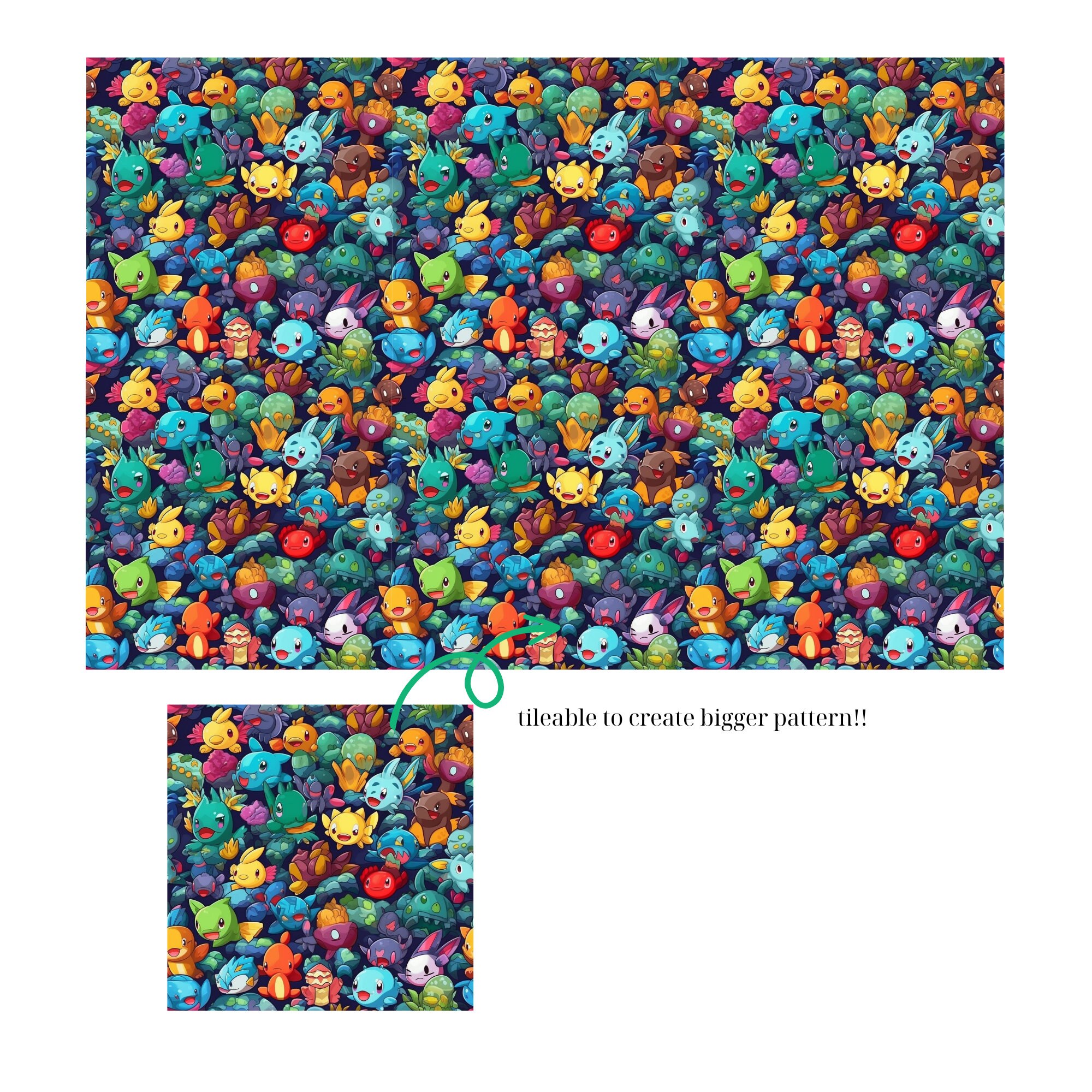 190+ Poke Ball Seamless and Non-seamless Repeat Pattern (4K, Ultra HD ...