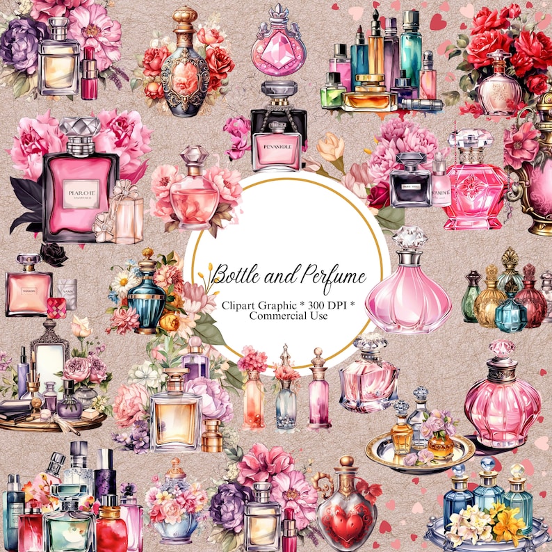 bottle and perfume png, bottle and perfume digital download, bottle and perfume theme, elegant clipart