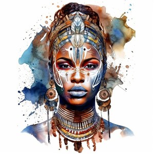 watercolor Africa clipart, Africa clipart, watercolor clipart, Africa png, watercolor png, culture clipart, wall art clipart, invitation clipart, card clipart, sticker clipart, logo clipart, web design clipart,