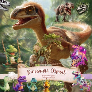 200+ Dinosaurs Clipart Bundle, Dinosaur Images, Dino Graphics, Cute Dinosaurs, Baby Shower, Nursery Decor, Dinosaur Nursery, Commercial Use