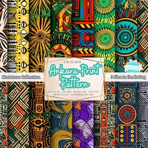 170+ Ankara Print Seamless Pattern (4K, Ultra HD, 4096 x 4096 Px) 12x12" 300 Dpi Instant Download Commercial Use African print, dashiki
