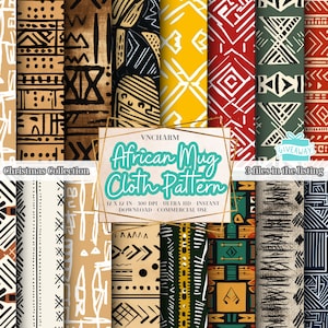 110+ Afrikanisches Tassentuch nahtloses Muster (4K, Ultra HD, 4096 x 4096 Px) - Kostenlose 3 Dateien 12x12 "300 Dpi Sofortiger Download Kommerzielle Nutzung