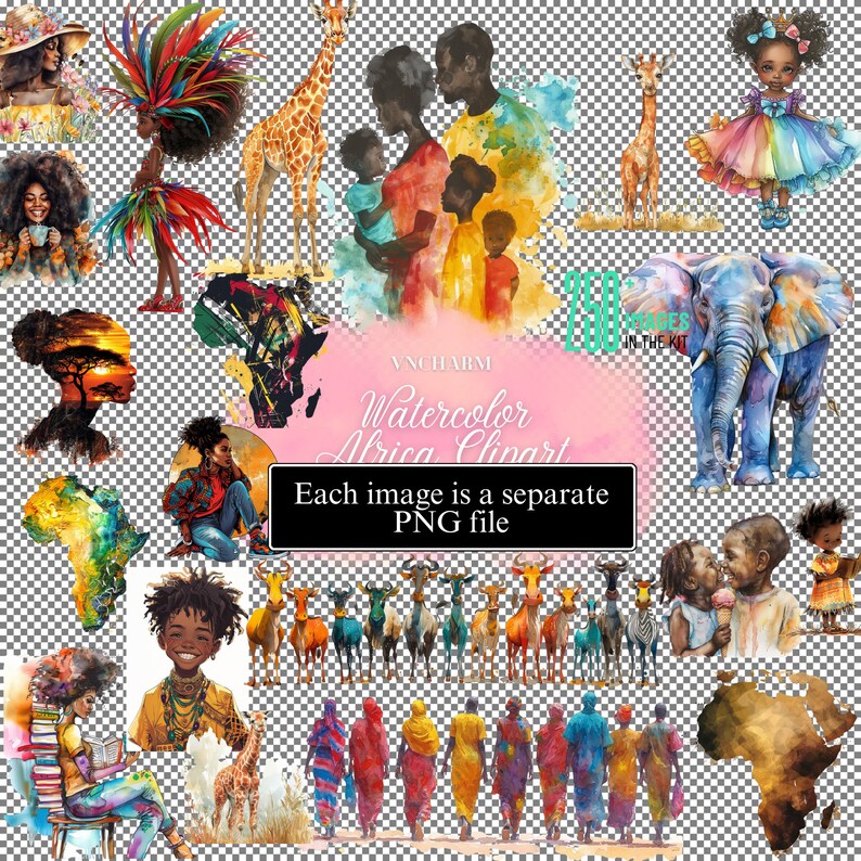 african clipart, africa png, african tribal art, africa silhouette, africa clipart, africa, safari clipart, black clipart, black history month