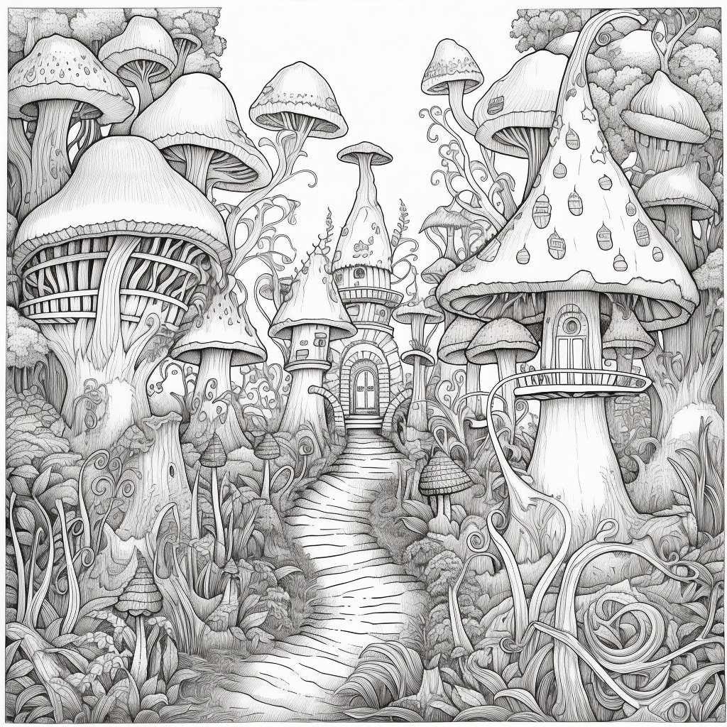 Enchanted Forest Coloring Pages 350 Forest Coloring Sheet, Forest ...