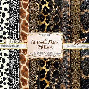 100+ Animal Skin Pattern, 4096 x 4096 Px, 300 DPI, Instant Download, cheetah print, zebra stripes, animal skin, animal print, tiger print