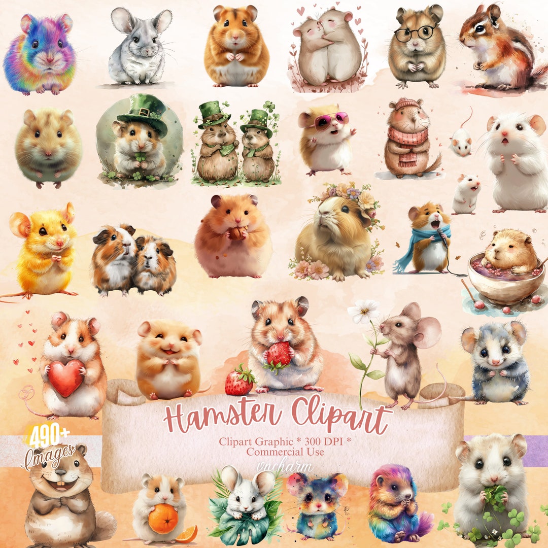 Hamster Clipart: 490+ Hamster Png, Cute Hamster Clipart, Hamster ...