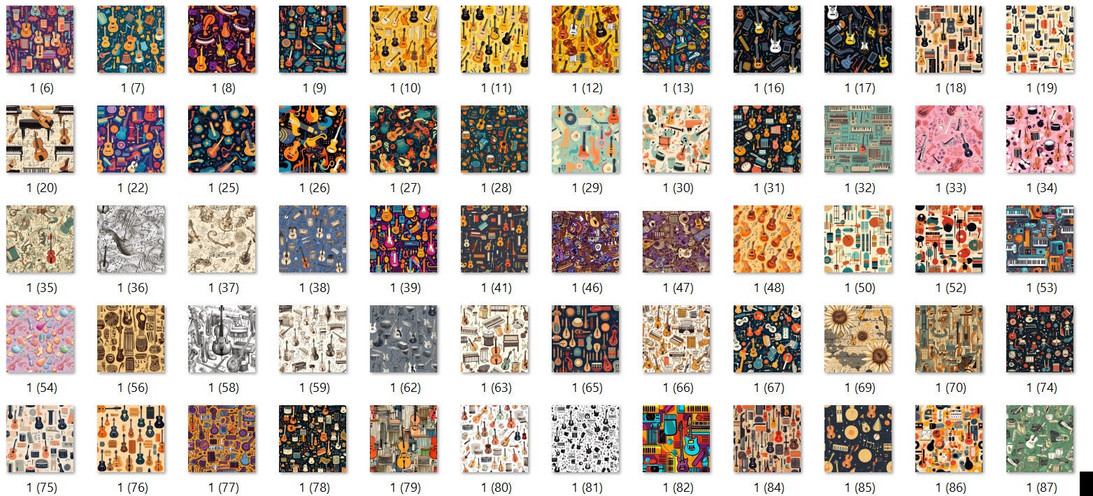 115+ Seamless Musical Instrument Repeat Pattern (4K, Ultra HD, 4096 X ...