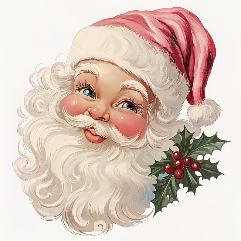500+ Vintage Retro Christmas Clipart | Vintage Christmas Graphics, Christmas Ephemera, Retro 1950s, Retro Christmas Png, Commercial Use image 10