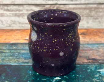 Handmade ceramic stoneware tumbler cup