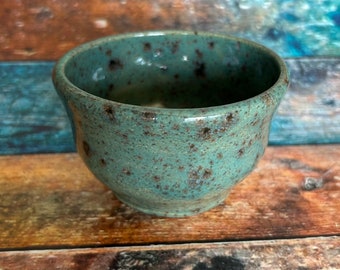 Handmade ceramic stoneware bowl ramekin