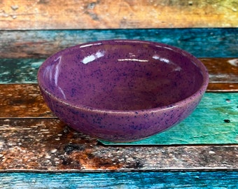 Handmade ceramic saucer bowl
