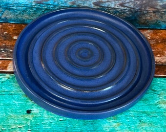 Handmade ceramic stoneware plate