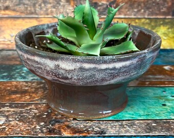 Handmade ceramic stoneware succulent planter