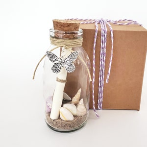 CUSTOM Message in a Bottle + Gift Box | Your PERSONALIZED Message | Say ANYTHING You Want | Unique Boyfriend or Girlfriend Gift | Ships Free