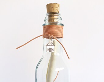 Personalized Message in a Bottle | Announce Your New Address | Ship Directly