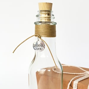 Beach Themed Thank You Note | Thank You Custom Message in a Bottle | Your Personalized Message Printed & Rolled Up Inside | Teacher Gifts