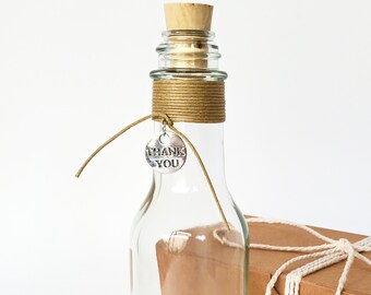 Personalized Message in a Bottle Thank You Gift | Beach Theme