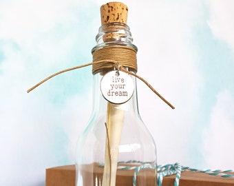 Personalized Graduation Gift Message in a Bottle | Your Custom Message Inside