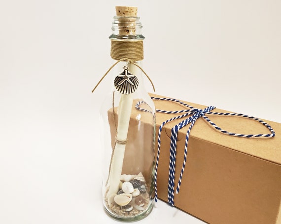 BLANK PAPER INSIDE Message in a Bottle Hand Write Your Own - Etsy