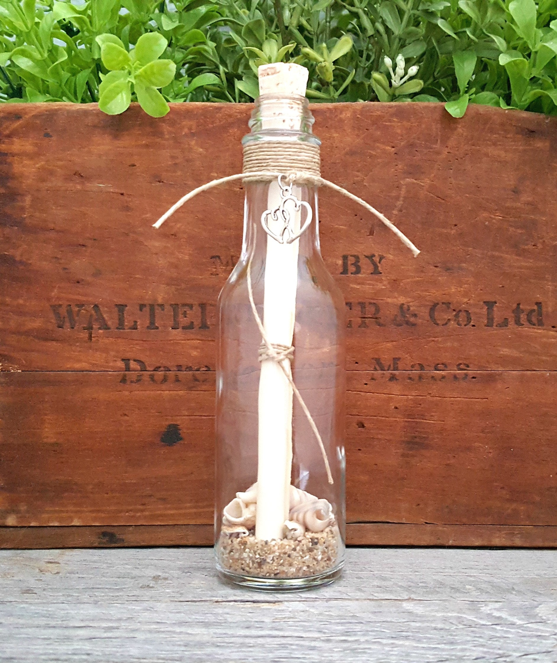 BLANK PAPER INSIDE Message in a Bottle Hand Write Your Own | Etsy