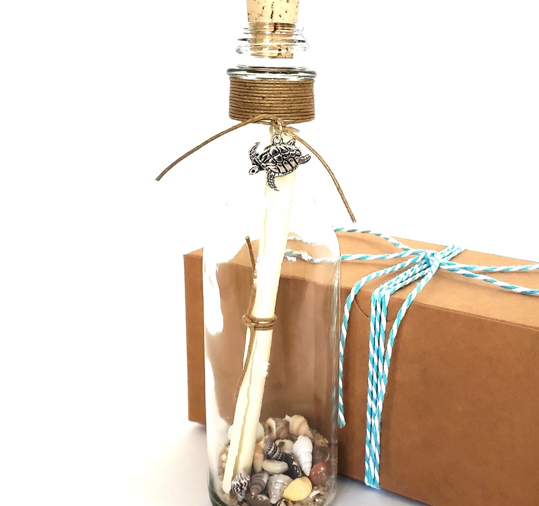 BLANK PAPER INSIDE Message in a Bottle Hand-write Your Own - Etsy