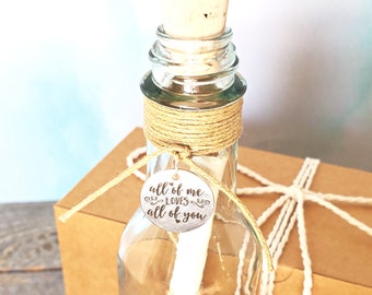 John Legend Song Lyrics Message in a Bottle - Romantic Gift