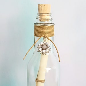 Classic Message in a Bottle Kit with Blank Paper Inside | Handwrite Your Own Message | Unique Gift Instead of Card | Handmade Thoughtful