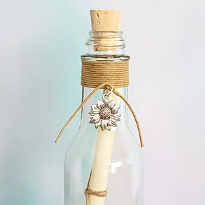 Message in a Bottle + BLANK PAPER Inside | Handwrite Your Own Message | Unique Handmade Thoughtful Sentimental Gift | Free Shipping