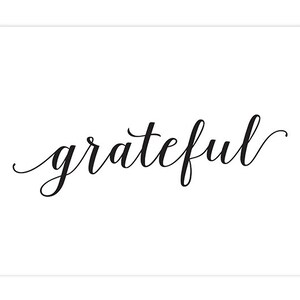 grateful - Art Print 10x8 inches